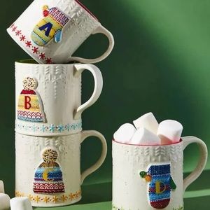 Anthropologie Mitten Mug “B” Letter